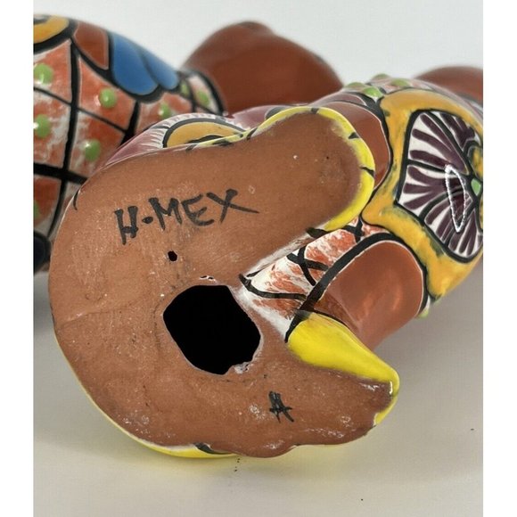 Mexican Painted Cat Red Clay  6.5 “ Tall - Picture 5 of 6